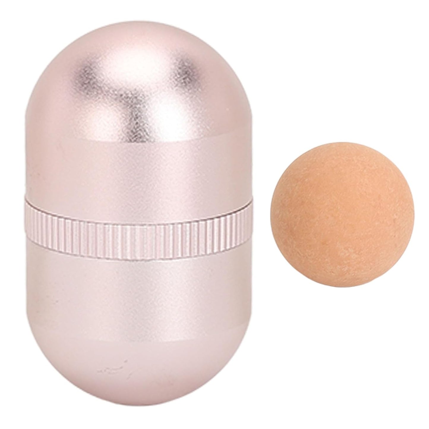 Volcanic Facial Oil Absorbing Roller for Oily Skin - Egg-Shaped Design with Replacement Ball